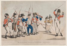 The Awkward Squad or Enraged Sergeant, July 17, 1798., July 17, 1798. Creator: Thomas Rowlandson.