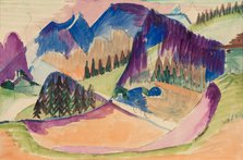 Mountain Landscape, between 1923 and 1926. Creator: Ernst Kirchner.