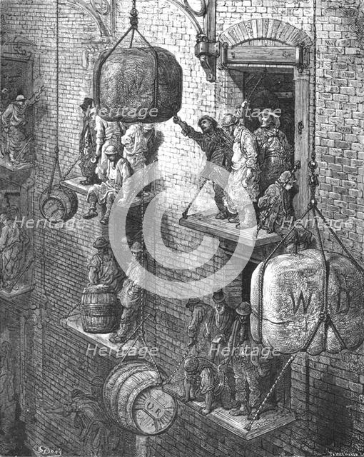 'Warehousing in the City', 1872.  Creator: Gustave Doré.