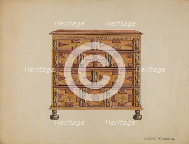Chest of Drawers, 1935/1942. Creator: Lorenz Rothkrantz.