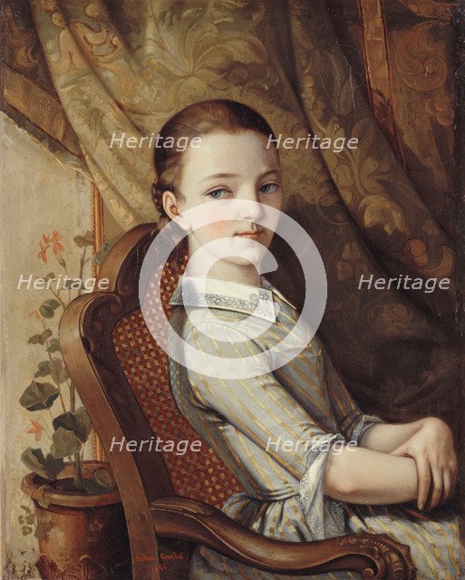 Portrait of Juliette Courbet. Artist: Courbet, Gustave (1819-1877)