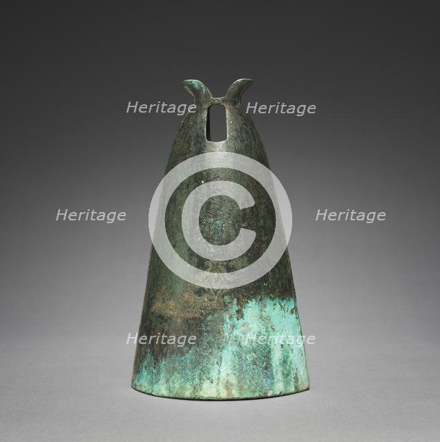 Bell with Diamond-Shaped Insignia, 300s-100s BC. Creator: Unknown.