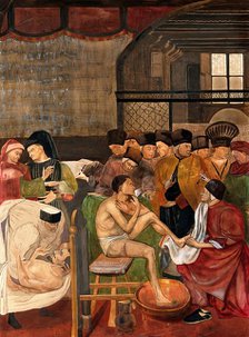 Hospital of Santa Maria della Scala, Siena: physicians and surgeons treating the sick, approx 1912. Creator: Unknown.