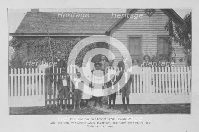 Mr. Caleb Walton and Family, Basket Station, Ky.; This is his home, 1907. Creator: Unknown.