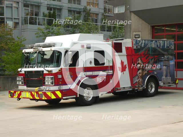 Smeal Fire appliance, Vancouver, British Columbia, Canada 2018. Creator: Unknown.