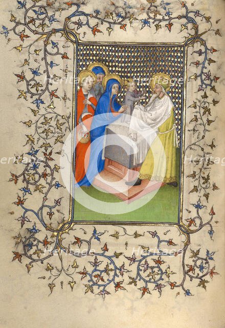 The Presentation in the Temple; Book of Hours, about 1410. Creator: Unknown.