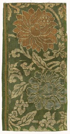 Textile Fragment, 1800s. Creator: Unknown.