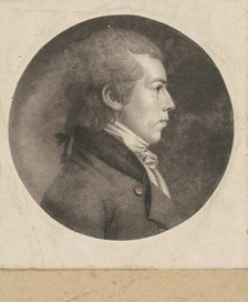 Unidentified Man, 1798-1803. Creator: Charles Balthazar Julien Févret de Saint-Mémin.