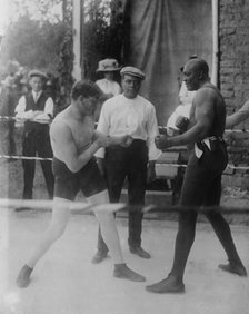 Marty Cutler, Burns, Jack Johnson, between c1910 and c1915. Creator: Bain News Service.