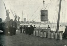 'French Milk Being Landed at Southampton', 1902. Creator: Unknown.