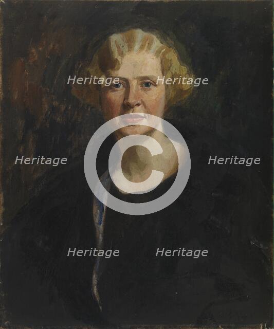 Portrait of Ester Wegelius (née Tawaststjerna), 1925. Creator: Oskari Paatela.