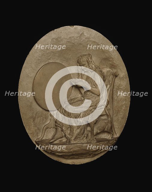 Knitting, Modeled 1882-83, cast c. 1886. Creator: Thomas Eakins.