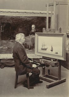 Petrus van der Velden in studio, Pitt Street, 1890s. Creator: Unknown.