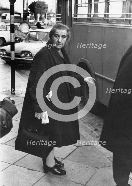 Golda Meir (1898-1978), Israeli Prime Minister. Artist: Unknown