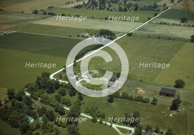 Mountain farm along Skyline Drive, Va., ca. 1940. Creator: Jack Delano.