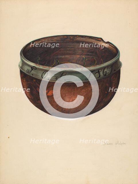 Bowl, 1938. Creator: Grace Halpin.