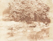 Burnside, Fife / Island in the Almond River, 1843-47. Creators: David Octavius Hill, Robert Adamson, Hill & Adamson.