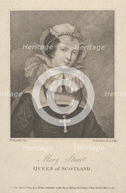 Mary, Queen of Scots, January 12, 1803., January 12, 1803. Creator: Francesco Bartolozzi.