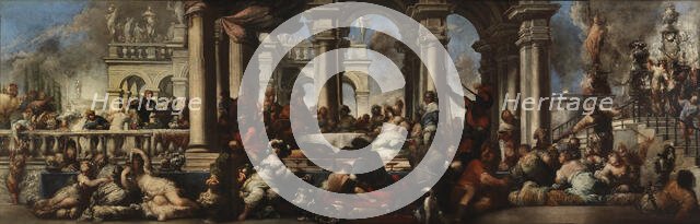 The Banquet of Cleopatra, 1660. Creator: Sebastiano Mazzoni.