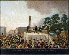 Execution of Louis XVI, January 21, 1793, between 1793 and 1798. Creator: Unknown.