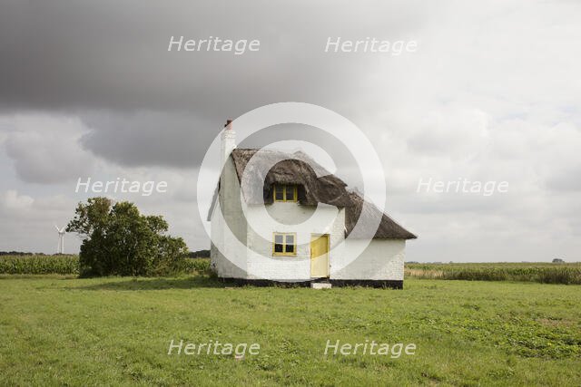 Canary Cottage, Knarr Farm, Thorney Toll, Thorney, City of Peterborough, Cambridgeshire, 2019. Creator: Patricia Payne.