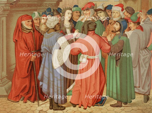 St Catherine surrounded by the Doctors of Alexandria, c1510-1520, (1878).  Creator: Unknown.