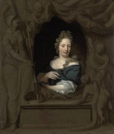 Portrait of Eva Visscher, Wife of Michiel van Musscher, 1685. Creator: Michiel van Musscher.