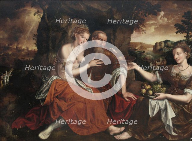 Lot and his Daughters. Artist: Massys (Matsys), Jan (1510-1575)