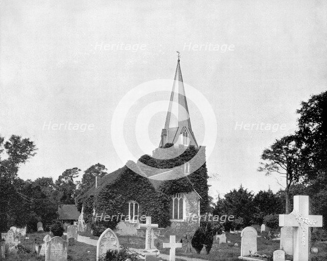 'Churchyard of Stoke-Pogis, England', 1893.Artist: John L Stoddard