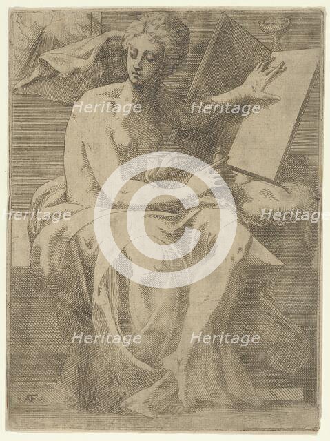 A Sibyl, 1540-45. Creator: Antonio Fantuzzi.