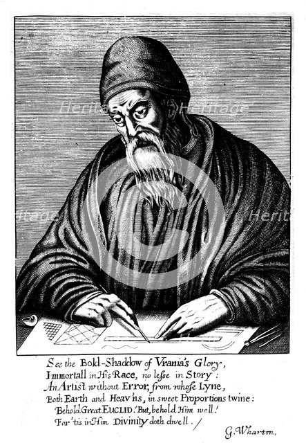 Euclid, Ancient Greek mathematician, 1661. Artist: Unknown