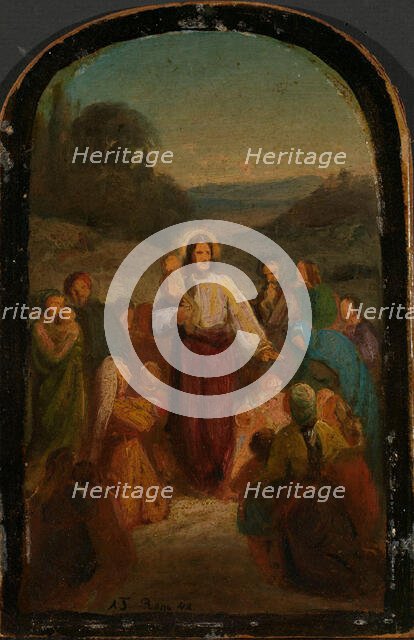 Let the little children come to me, 1842. Creator: Adolph Tidemand.