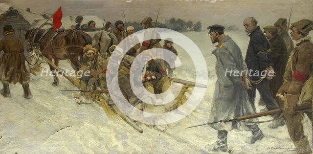 Capture the White Guard Spies, 1919. Creator: Vladimirov, Ivan Alexeyevich (1869-1947).