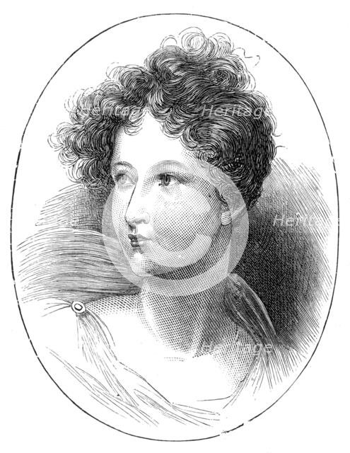 The late Lady Charlotte Bacon (Byron's "Ianthe") - aged sixteen, 1880. Creator: Unknown.