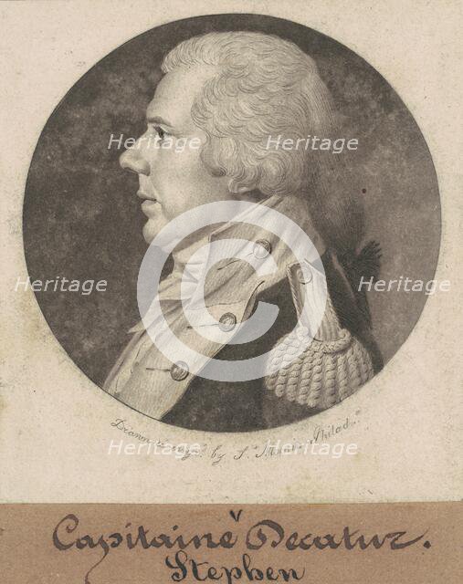 Stephen Decatur, Sr., 1802. Creator: Charles Balthazar Julien Févret de Saint-Mémin.