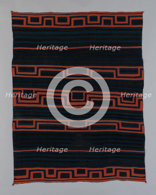 Moqui-Style Sarape, Northern Mexico, c. 1870. Creator: Unknown.