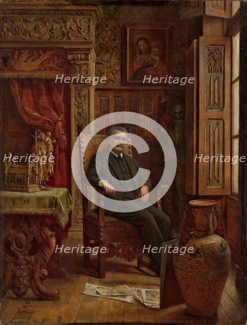 Portrait of Luigi Parmeggiani. Creator: León y Escosura, Ignacio de (1834-1901).