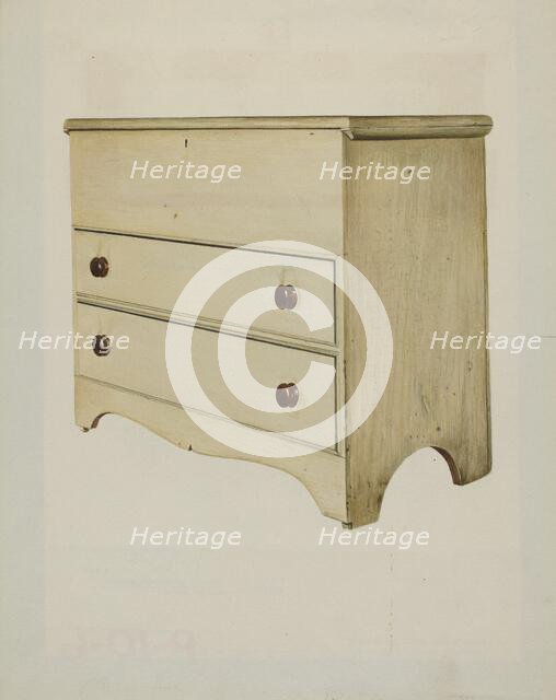 Shaker Blanket Chest, 1935/1942. Creator: John Davis.