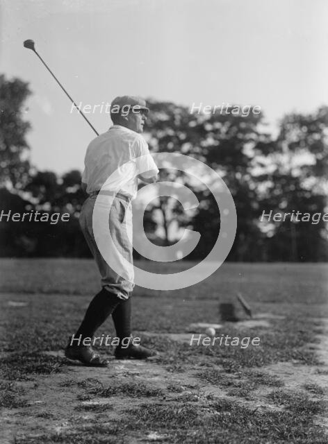Owen, Robert Latham, Senator from Oklahoma, 1907-1925 - Golfing, 1917. Creator: Harris & Ewing.