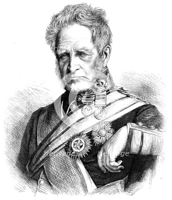 Field-Marshal Sir G. Pollock, G.C.B., the new Constable of the Tower of London, 1871. Creator: Unknown.