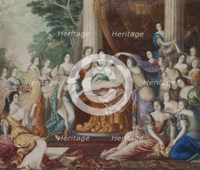 Allegory of King Charles XII's birthday, c17th century. Creator: Andreas von Behn.