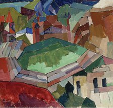 Town in Southern Russia, 1914-1916. Artist: Lentulov, Aristarkh Vasilyevich (1882-1943)
