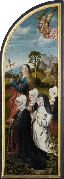 St Margaret with Donors, c1500-c1504. Creator: Master of Frankfurt.