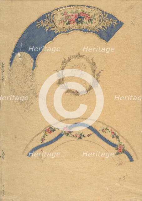 Two Designs for Plate Borders, 19th century. Creator: Anon.