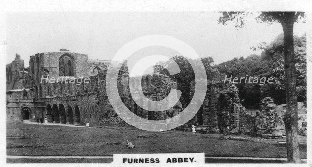 Furness Abbey, Cumbria, c1920s. Artist: Unknown