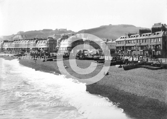The beach at Dover, Kent, 1890-1910. Artist: Unknown