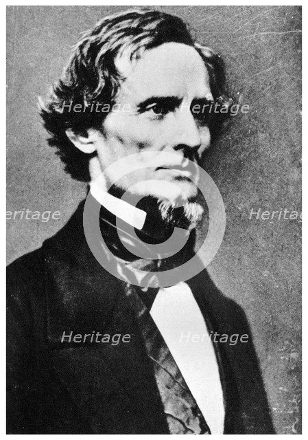 Jefferson Davis, President of the Confederate States of America, c1855-1865 (1955). Artist: Unknown
