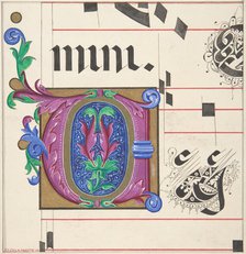 Illuminated Initial from Hymnal, 1830-62. Creator: Freeman Gage Delamotte.