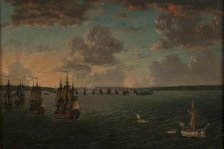 The Battle of Vyborg Bay on July 3, 1790, 1791. Creator: Schoultz, Johan Tietrich (1754-1807).