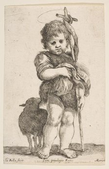 The Infant St. John the Baptist Holding up His Robe, ca. 1649. Creator: Stefano della Bella.